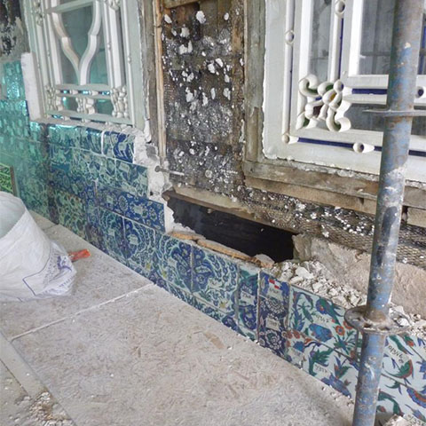 エユップ/スルタン廊の修復